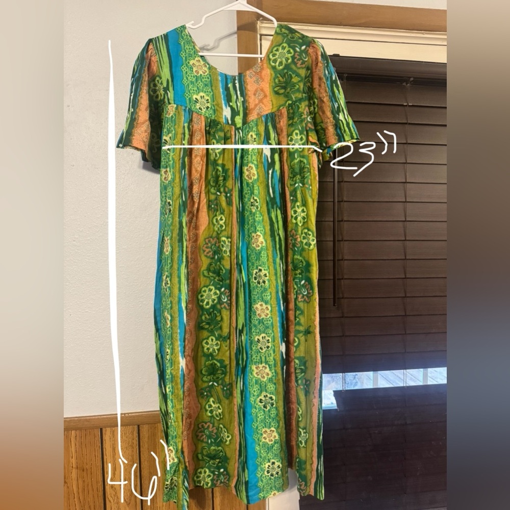 PHASES size Large Vintage Colorful Floral Women's Dress travel vacation party - Picture 4 of 4